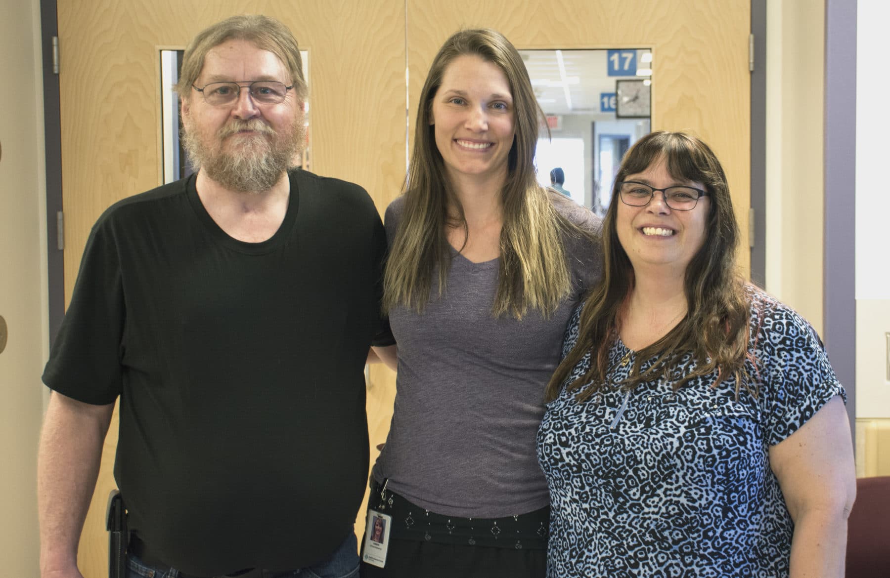 Dwight and Joanne with HSC nurse Amber Soloman