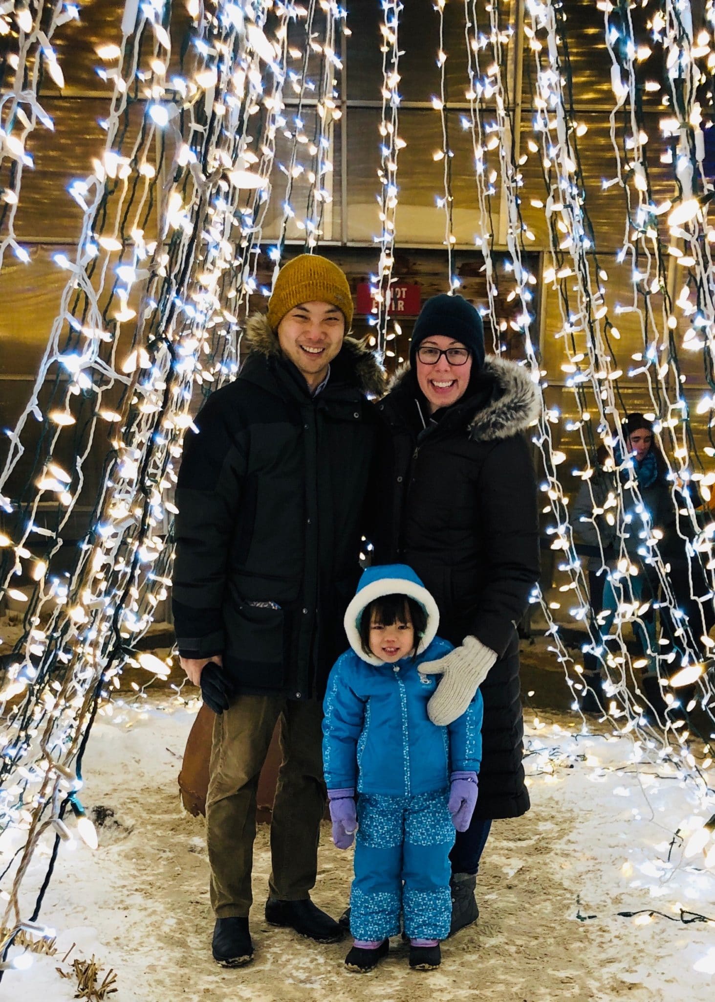 Dr. Richard Liu and Dr. Lesley Latham and daughter Margot