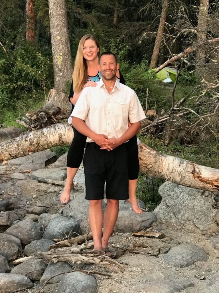 Trevor Thompson with wife, Sandra.